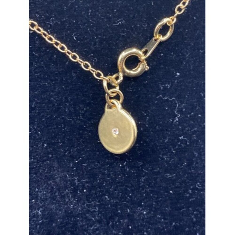 Signed Marc by Marc Jacobs Necklace Single Circle Charm Pink Gold 17” Barbiecore - Picture 7 of 7